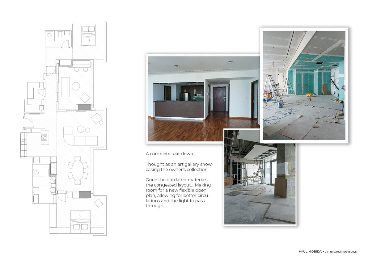 Open plan and demolition